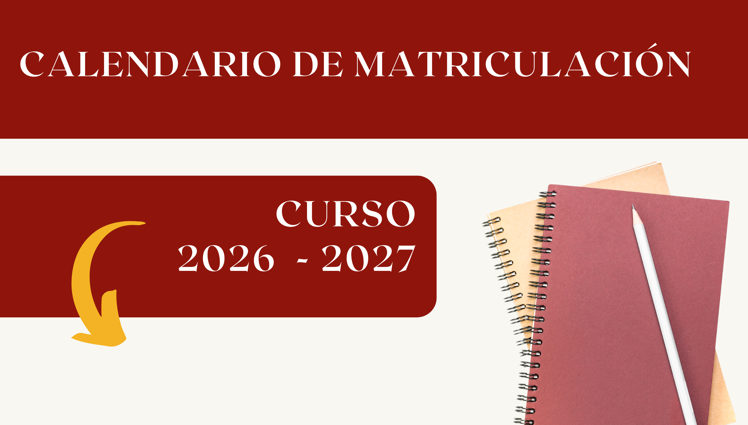 Calendario de matriculación